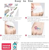 Aisszhao Boys Cartoon Temporary Tattoos 8 Sheets Waterproof Large Size view 2