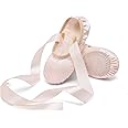 Stelle Ballet Shoes for Girls Satin/Ribbons Ballet Slippers Dance Shoes(Toddler/Little/Big Kids)