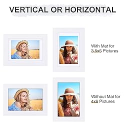 Vittanly 4x6 Picture Frame, Engineered Wood with