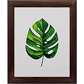 SimpleMe Rustic Wood Picture Frame 16x20 – Solid Pine Distressed Wooden Poster Photo Frame for Wall Hanging Display, Dark Brown