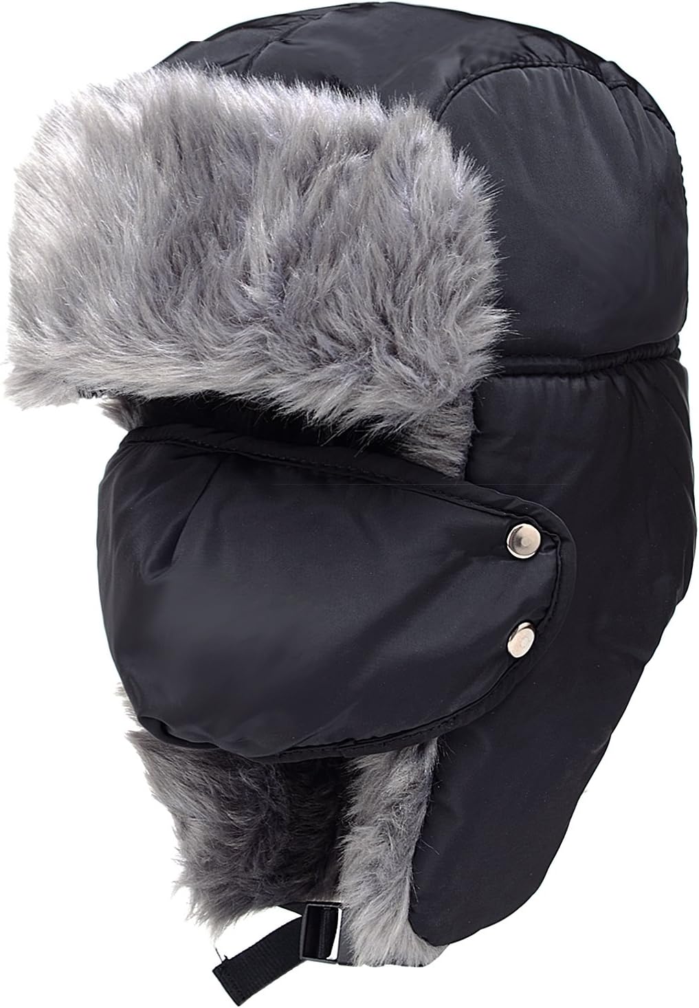 Unisex Women Men Trooper Hat Ear Flap Bomber Hat Winter Fur Hunting Hat