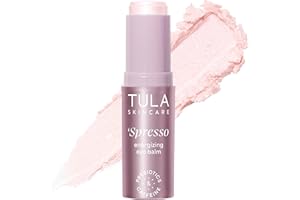 TULA Skin Care Eye Balm Rose Glow - Dark Circle Treatment, Instantly Hydrate and Brighten Undereye Area, Portable and Perfect