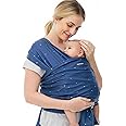 Momcozy Baby Wrap Carrier, Ergonomic Infant Slings for Newborn to Toddler 8-35 lbs, Adjustable Baby Wrap for Adult Fits Sizes XXS-XXL, Easy to Wear Baby Carriers, Starry Sky