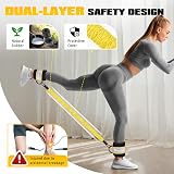 WOQQW Resistance Bands Set with Ankle Straps and Cuffs 3 Levels 10/20/30 lb view 2