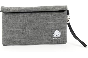 4EVERY Premium No Smell Container with Mesh Divider，Smell Proof Bag 11" x 6" Smellproof Odorless Stash Storage Pouch & Case - Eliminate Odor, Stink, and Smelly Scent in a Carbon Lined Airtight Storage Sack