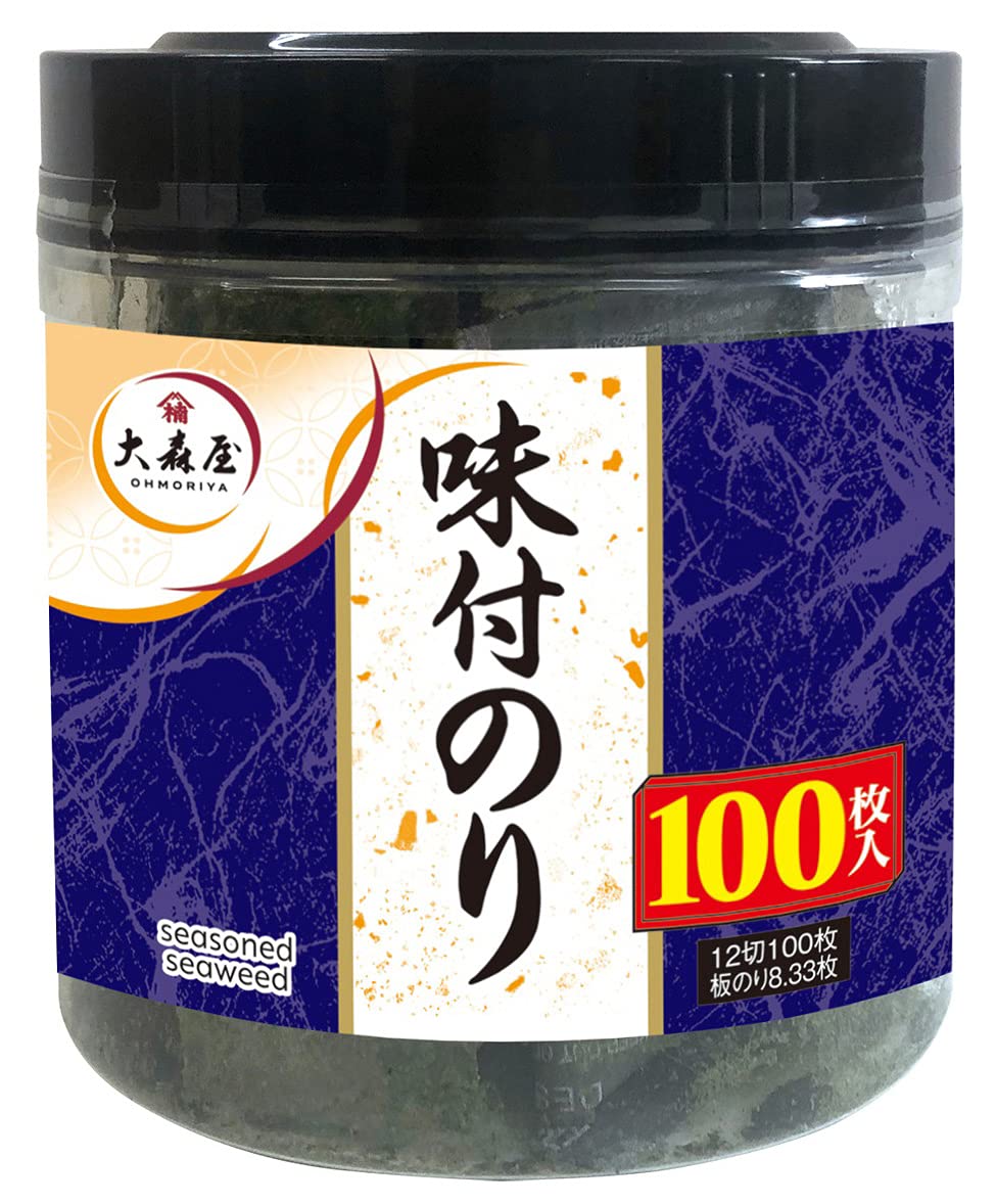 大森屋 味付のり 卓上容器入り 100枚 ×5個の商品画像
