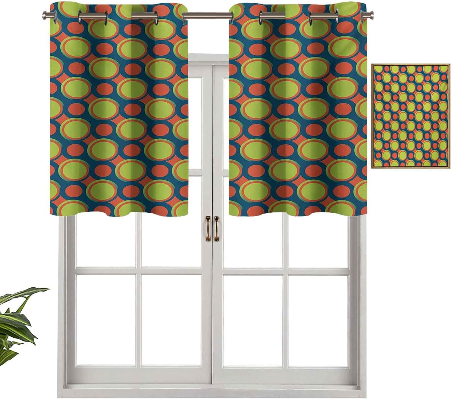 Hiiiman Cortinas opacas con aislamiento térmico para decoración del