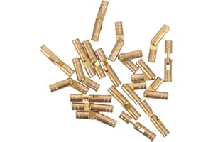 Veemoon 20pcs Copper Hidden Hinges for Small Wooden Box and Present Case with Concealed Installation