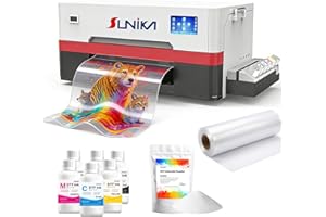 DTF Printer XP600 with White Ink Mixing System and Roll Feeder, DTF Transfer Machine Super Fast Speed Direct to Film for T-Sh