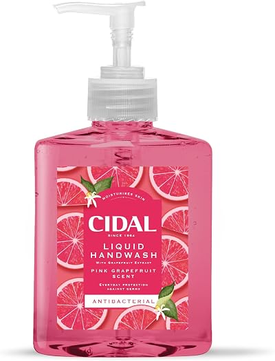 Cidal Pink Grapefruit Handwash 250ml antibacterial uplifting scent