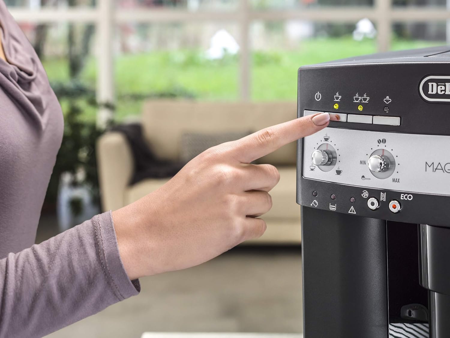 Amazon De De Longhi B Esam 3000 Kaffeevollautomat Edelstahl Rostfrei 1 8 Liters Schwarz