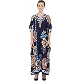 Miss Lavish London Kaftan for Women Dress Summer Swimsuit Cover Up, Plus Size Kaftan, Cruise & Caribbean Vacation Coverup