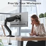BONTEC Single Arm Monitor Desk Mount 13-32 Inch VESA 75/100 Tilts Swivels view 6