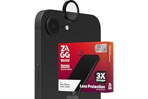 ZAGG Glass Elite Anti-Reflective Camera Lens Protector for iPhone 16e – Anti-Glare Technology, Maximum Impact & Scratch Resistance, Smudge-Free Surface, Recycled Materials