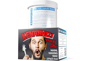 Nose Waxing Wax from Kenashii, 100g / 3.5 oz of Hypoallergenic Wax for Nasal Hair Removal, Specially Formulated to Never Get Brittle or Snap Off in Your Nose, Wipes and Applicators Sold Separately