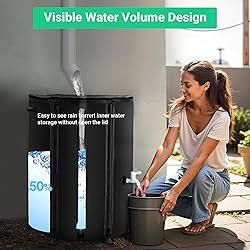 FAMIROSA 50 Gallon / 200L Collapsible Rain
