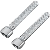 LEIFIDE 2 Pack Galvanized Steel Fence Stapler Gun Nail Gun Screwdriver | Suitable for 2 Inch Fence Studs, for Fencing Construction and Maintenance, 6.3 x 0.7 x 1.2 Inch, Knurled Grip Easy Operation