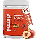 JUNP Electrolytes Powder No Sugar No Carbs, Orchard Fresh Juicy Peach Keto Electrolyte Drink Mix, Potassium & Salt Hydration Powder Electrolytes Zero Calorie Sugar Free Electrolyte Powder, 90 Servings