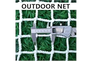 NAKAN Outdoor Cargo Net White Protective Net for Balcony Stair Railing Children Safety Net Playground Fence Netting, 5cm Mesh, 5mm Rope (Size : 1x6m(3x20ft))