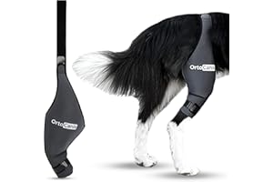 Ortocanis Dog Knee Brace for Torn Acl Hind Leg, Cruciate Ligament Injuries, Patella Dislocation or Osteoarthritis - Dog Acl Knee Brace - Dog Braces for Back Leg for Support (Large, Left Leg)