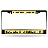 NCAA Rico Industries Black Laser Cut Chrome Frame 12" x 6" Black Laser Cut Chrome Frame - Car/Truck/SUV Automobile Accessory