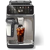 Philips 5500 Series Fully Automatic Espresso Machine, LatteGo Milk System, Integrated Grinder, 20 Hot & Iced Coffee Pre-Sets,
