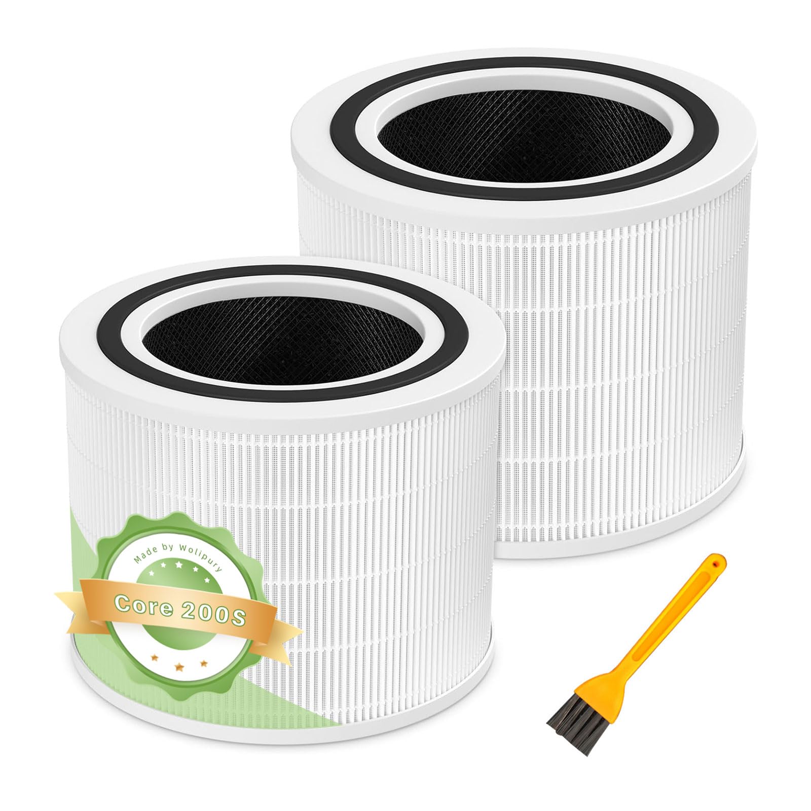Photo 1 of Core 200S Replacement Filter for LEVOIT Core 200S Smart WiFi Air Puri-Fier, 3-in-1 True HEPA Activated Carbon Pre-Filter, Core 200S-RF, Core 200S-P 2 Pack