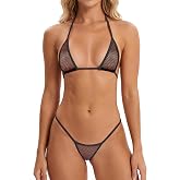 SHERRYLO Sheer When Wet Swimsuit for Women See Through Micro Bikini Extreme Bikinis Sexy G String Transparent Microkini