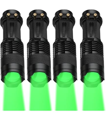 3 pack rechargeable flashlight with stand green WAYLLSHINE Scalable LED Long Range Beam Flashlight, Mode Green LED Torch for Night Detection & Greenhouse featuring an integrated 4500mAh powerbank Baton 3 Pro Rechargeable Flashlight-