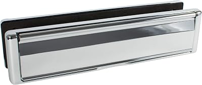 Avocet LPAFCH Affinity 12" Polished Chrome Heavy Duty Sprung Letter Plate