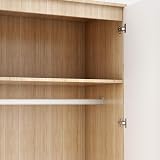 ELEGANT White High Gloss Wardrobe with Mirror - Modern Bedroom Furniture view 6