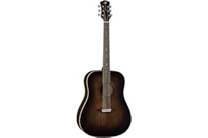 Luna 6 String Art Vintage Dread Solid Top Distressed Acoustic Guitar V