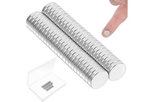 Gjinxi NdFeb Metal Collar Stays 50PCS, 9x2mm Strong Attractive NdFeb Dress Shirts Collar Stays Inserts, Attractive Neodymium Rare Earth Buttons for Clothing DIY Electronic Components Crafts