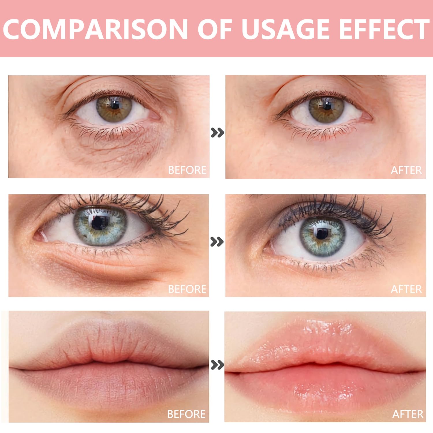 30 Pairs Lip Mask & Eye Mask,Under Eye Patches for Puffy Eyes,Pink Moisturizing Spa Daily Labial Lip Masks,Bachelorette Party Favors & Accessories,Party Favors Adults,Skincare,Stocking Stuffers