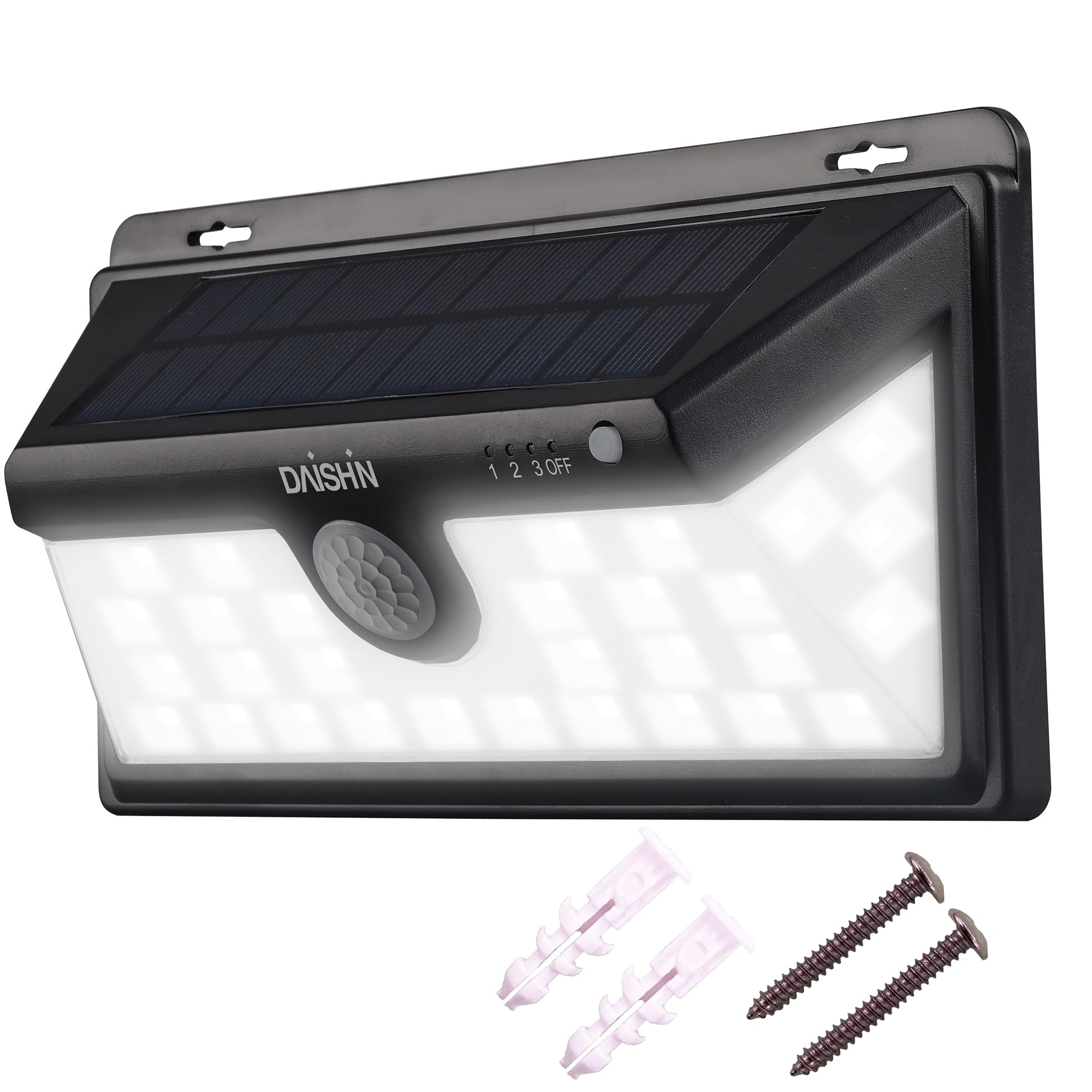 DAISHIN ソーラーライト DLS-WL005 センサーライト 屋外 ソーラー 人感 led 防雨 マグネット led 人感センサー ライト ルーメン 外 防犯ライト ソーラーライト ガレージ 庭 玄関 灯 広範囲 防犯ライト ソーラーライト 駐車場 明るい商品画像