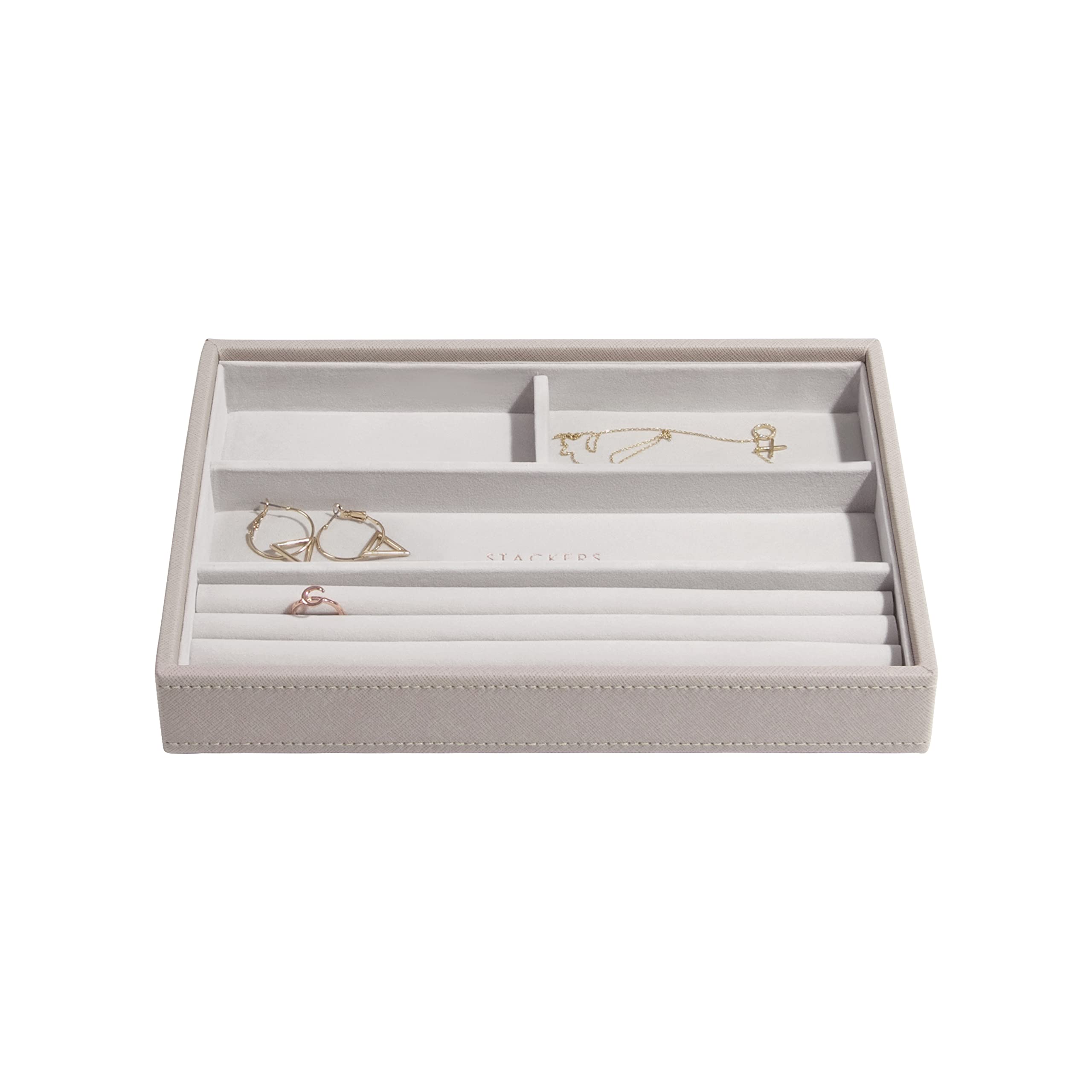 Stackers Taupe Classic Medium Jewellery Box Ring/Bracelets Layer