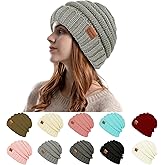 Rosoz Womens Beanies for Winter Slouchy Beanies for Women Knit Warm Winter Hats for Women Thick for Cold Weather