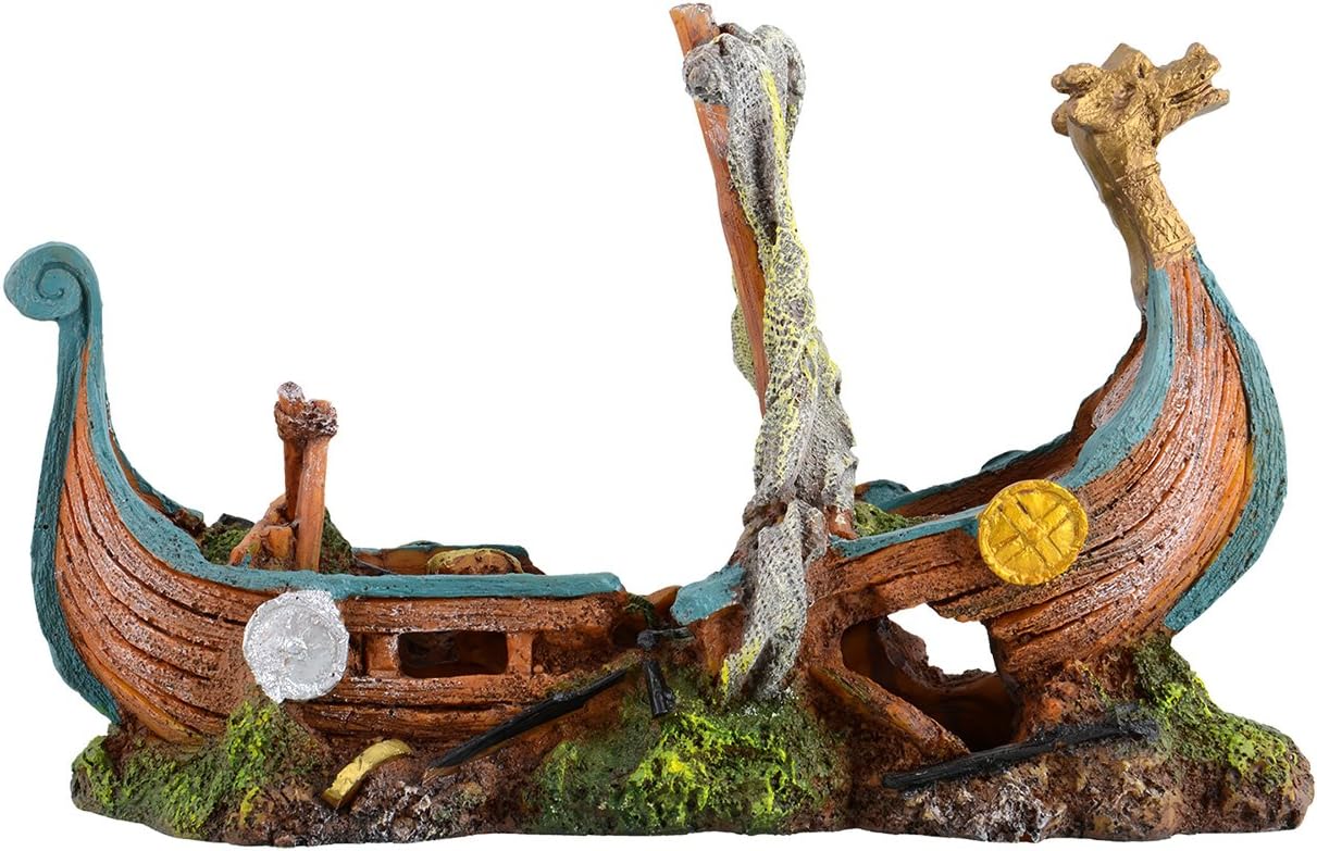 viking fish tank ornaments
