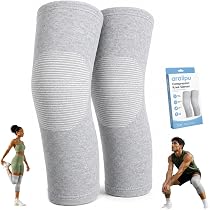 Knee Compression Sleeve Bamboo Elastic Knee Brace for Arthri