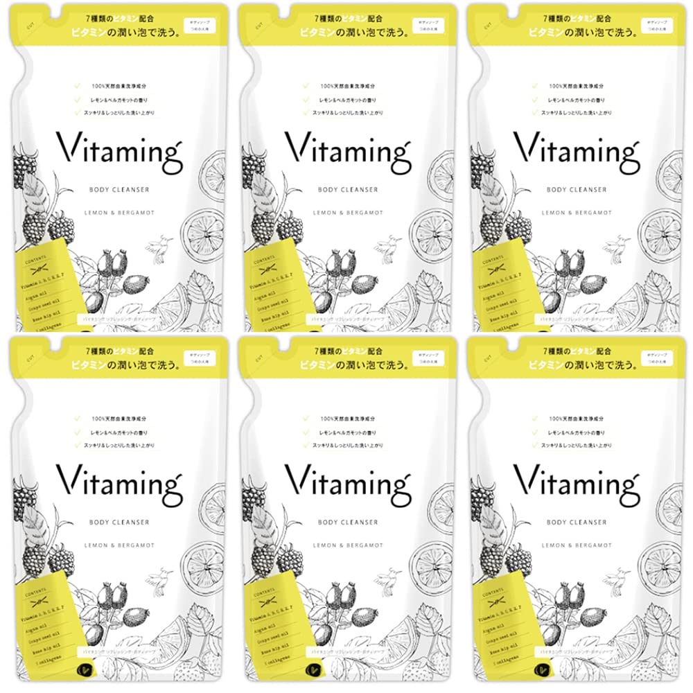 Vitaming ボディソープ 詰め替え 400ml レモン&ベルガモットの香りの商品画像