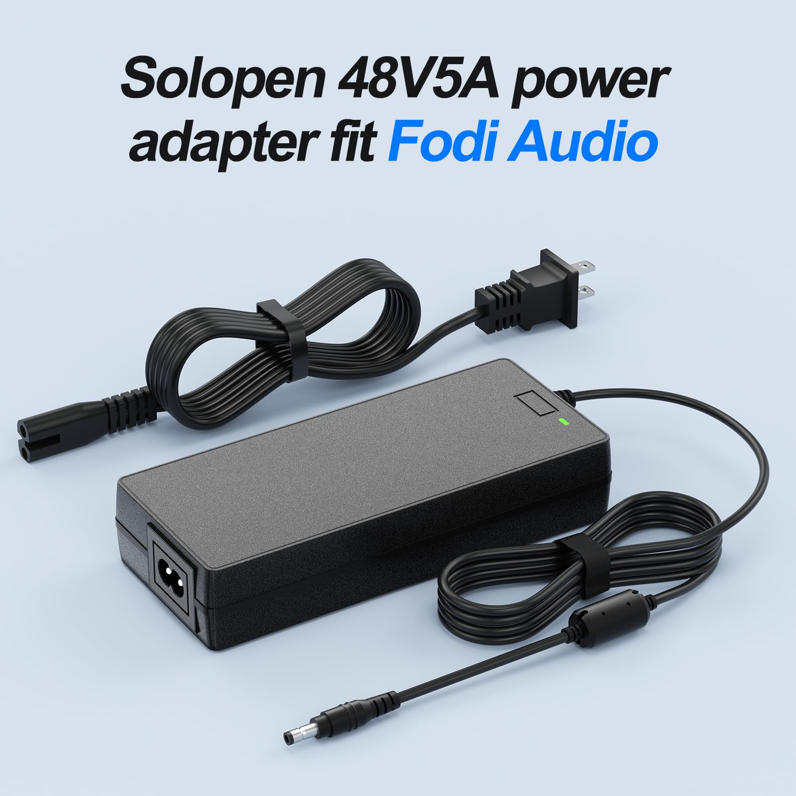 Audio 48V 5A Power Adapter Supply for Fosi Home Audio Bluetooth Stereo Receiver Amplifier Mini Hi-Fi Class D Integrated Amp