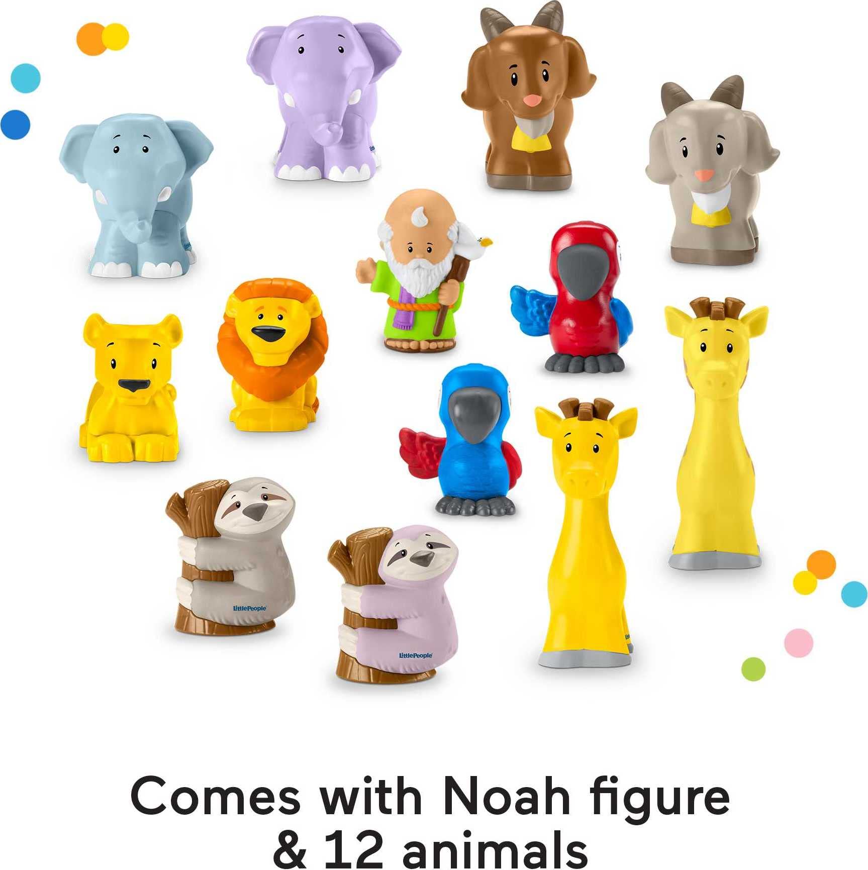 Fisher-Price Little People Toddler Toy Noah’s Ark Playset with 12 Animals & Noah Figure for Pretend Play Kids Ages 1+ Years (Amazon Exclusive)