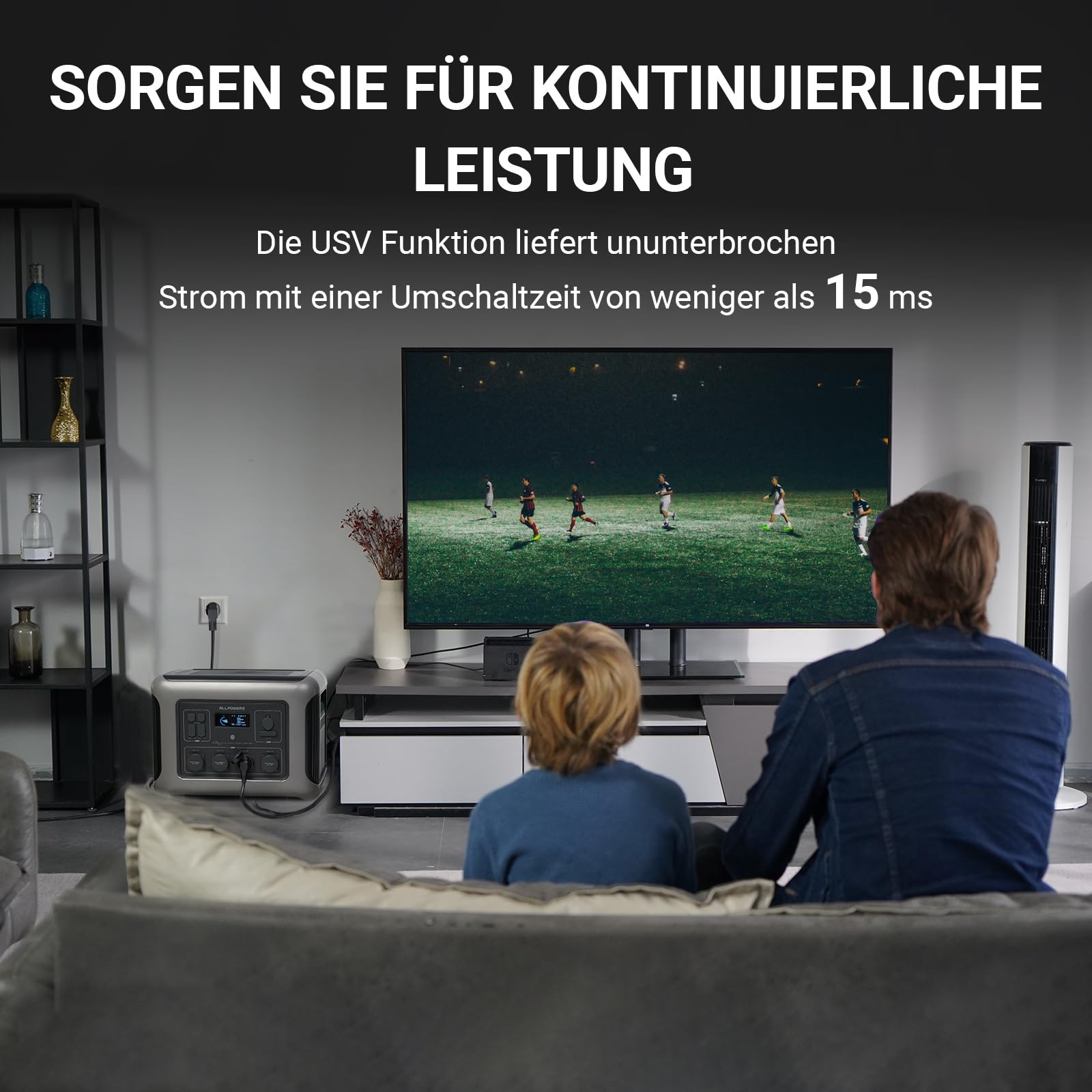ALLPOWERS R2500 V2 Tragbare Powerstation 1920Wh, LFP-Akku mit 4500+ Zyklen, Solargenerator mit 4x 2500W AC Ausgängen, 1 Std 100% Schnell Aufladen Mobiler Stromspeicher für Zuhause Camping Wohnmobil 6