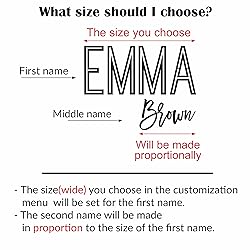 First and Middle Name Signs for Nursery Wooden Name