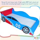 Kiddi Style Wooden Toddler Bed Frame, Racing Car Design, Easy Assembly view 7