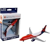 Daron Planes Sun Country Single Plane RT2564 | Officially licensed, highly detailed, made for ages 3 and up, rolling wheels, no assembly required, includes plastic parts