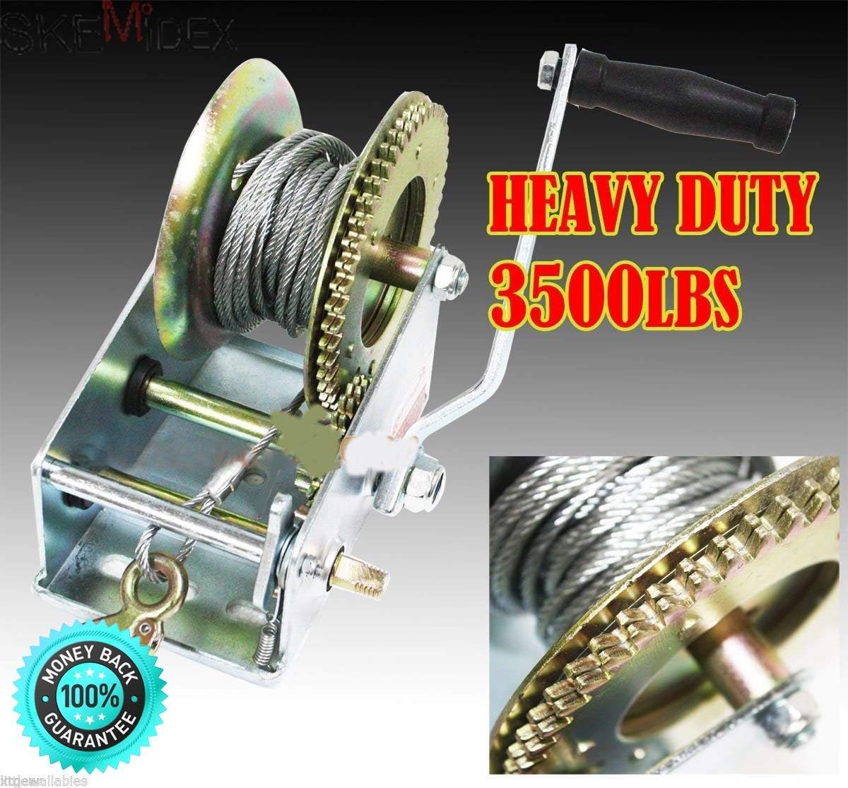 Amazon Com Skemidex Hd 3500 Lb Gear Hand Trailer Cable