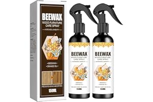 MOODTALK Beeswax Spray Furniture Polish, Wood Cleaner, Wood Floor Polish - For Living Room, Kitchen and Wooden Furniture Floors (Pack of 2) (150 ml)