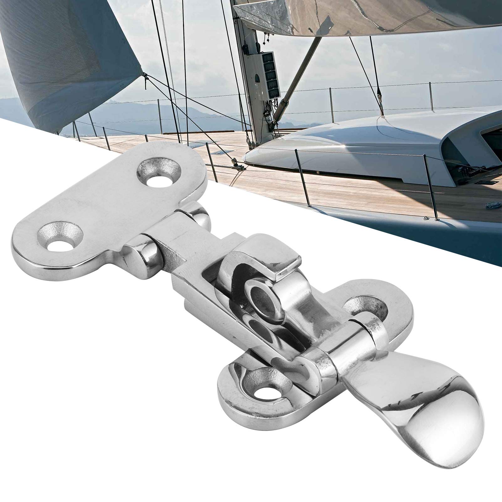 316 Stainless Steel Anti Rattle Toggle Clamp for Marine Boat RV Truck Hardware, Clamp Latch Catch