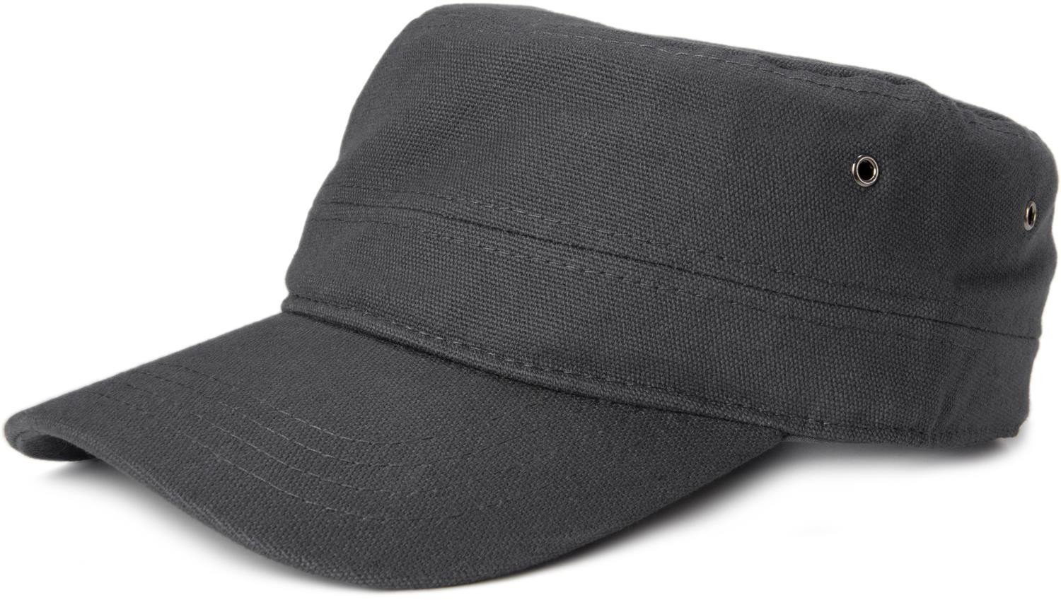 styleBREAKER Unisex Military Canvas Cap with Curved Brim, Adjustable Strap, Suitable for Men and Women, Featuring a Classic Tactical Design and Durable Material, Colour:Anthracite